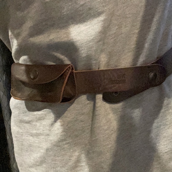 Moschino Leather Belt w/ Purse - Picture 6 of 7